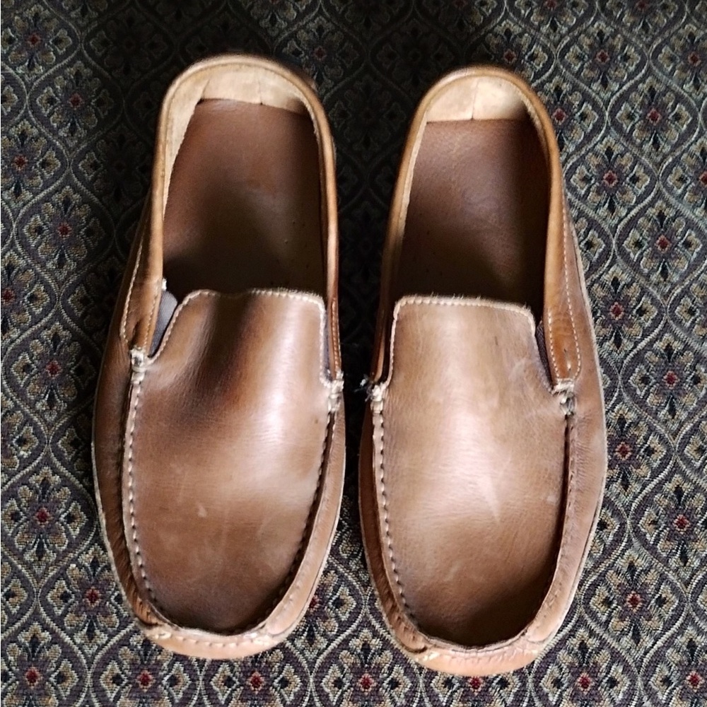 Men's Size 7.5/Women’s 8.5 Light Brown Leather Loafers